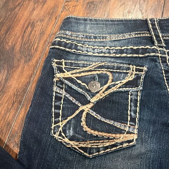 Silver jeans Suki Surplus bootcut jeans size 28/32 chunky  stitch in EUC - Picture 14 of 14